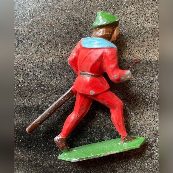 Lot 8 Robin Hood Friar Tuck Merry Men Cast Lead Figures Vintage Manoil 1940/50 - Picture 15 of 16